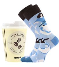 Unisex trendy ponožky Coffee socks Lonka vzor 7