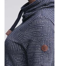 Dámské mikinové šaty EBUNKA LOAP Mood Indigo Melange | Brown