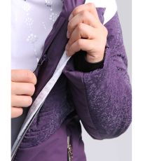 Dámská lyžařská bunda OKINORA LOAP Deep Purple | White