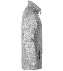 Pánská pletená fleecová bunda E7720 Promodoro Heather Grey