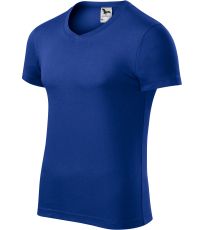 Pánské triko Slim fit V-NECK Malfini královská modrá