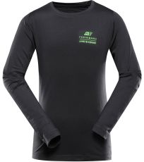 Dětské rychleschnoucí triko s dlouhým rukávem LOUSO ALPINE PRO tmavě šedá
