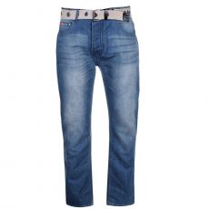 Pánské rifle s páskem Belted Lee Cooper Mid wash