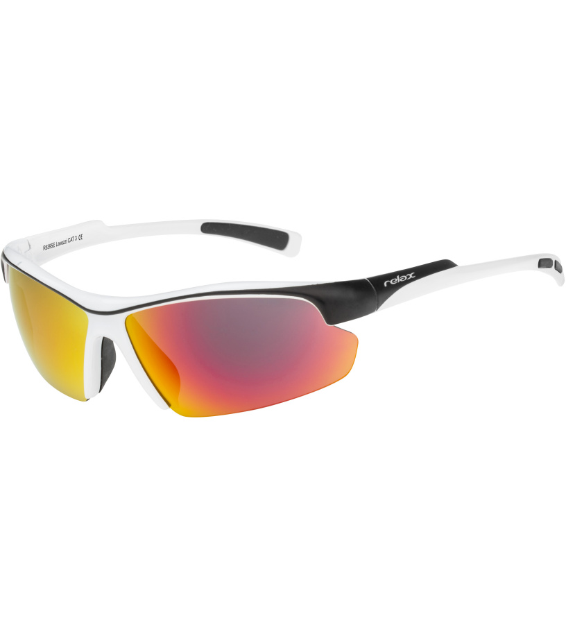 RELAX LAVEZZI Unisex sportovní sluneční brýle bílá Standard