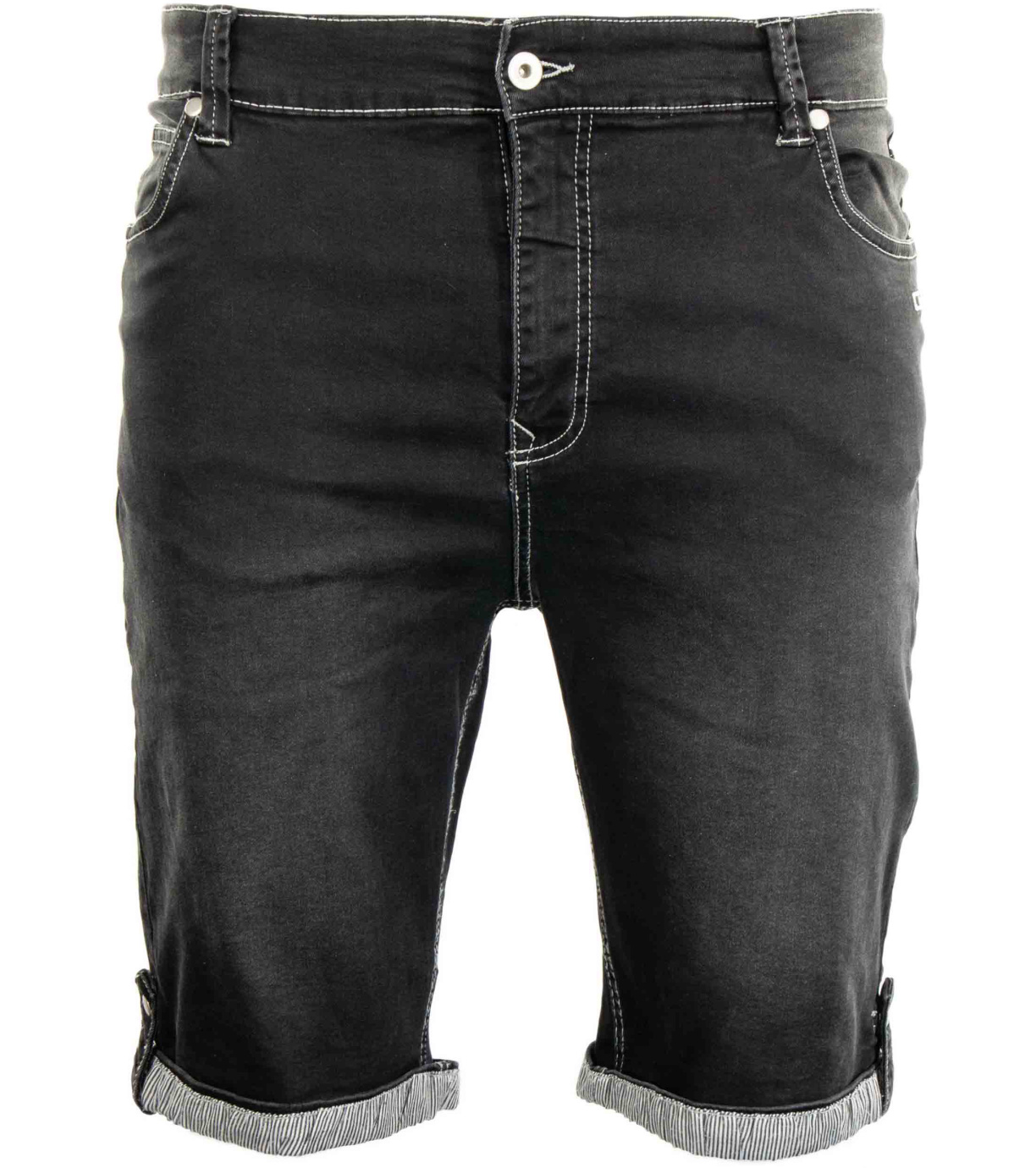 ALPINE PRO MEMEN Pánské jeans kraťasy MPAR469990R černá 50