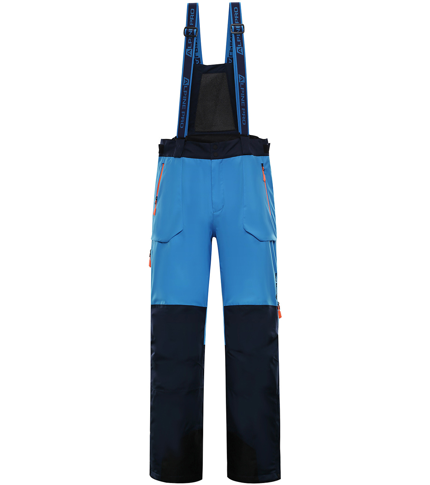 ALPINE PRO NUDD 5 Pánské lyžařské kalhoty MPAP393674 Blue aster XXXL