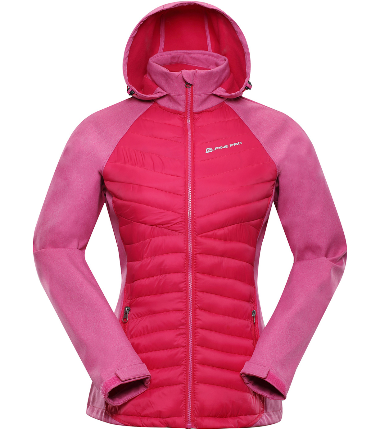 ALPINE PRO PERKA 2 Dámská softshellová bunda LJCP257407 carmine rose XL