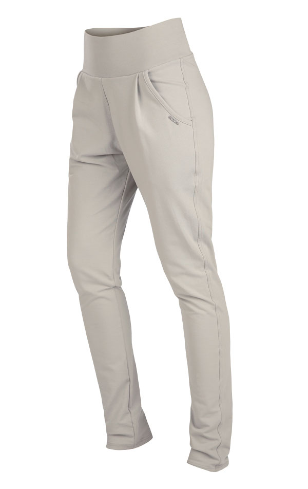 LITEX 5B218 Kalhoty dámské dlouhé s nízkým sedem světle šedá L
