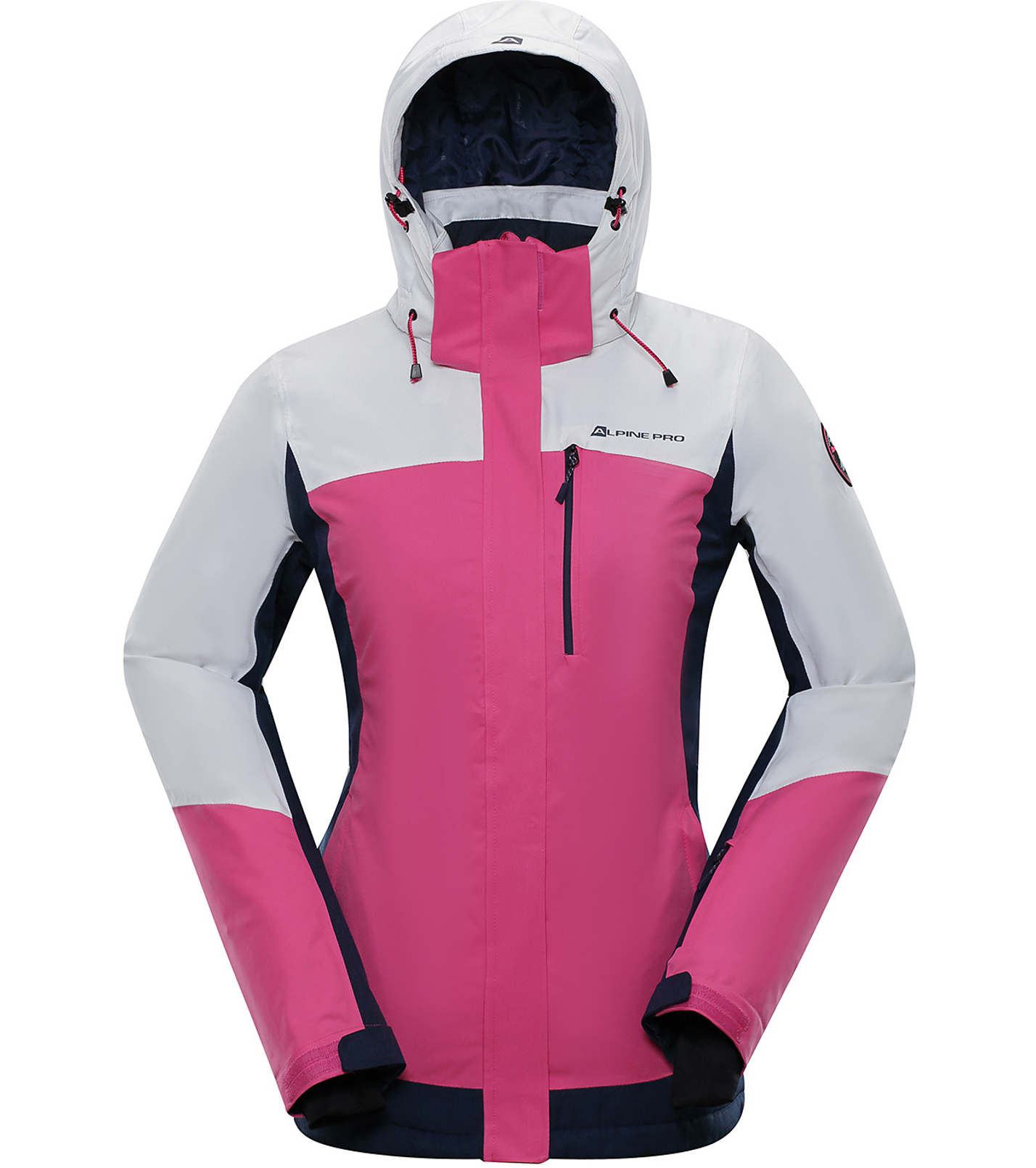 ALPINE PRO SARDARA 3 Dámská lyžařská bunda LJCP352000 bílá XL