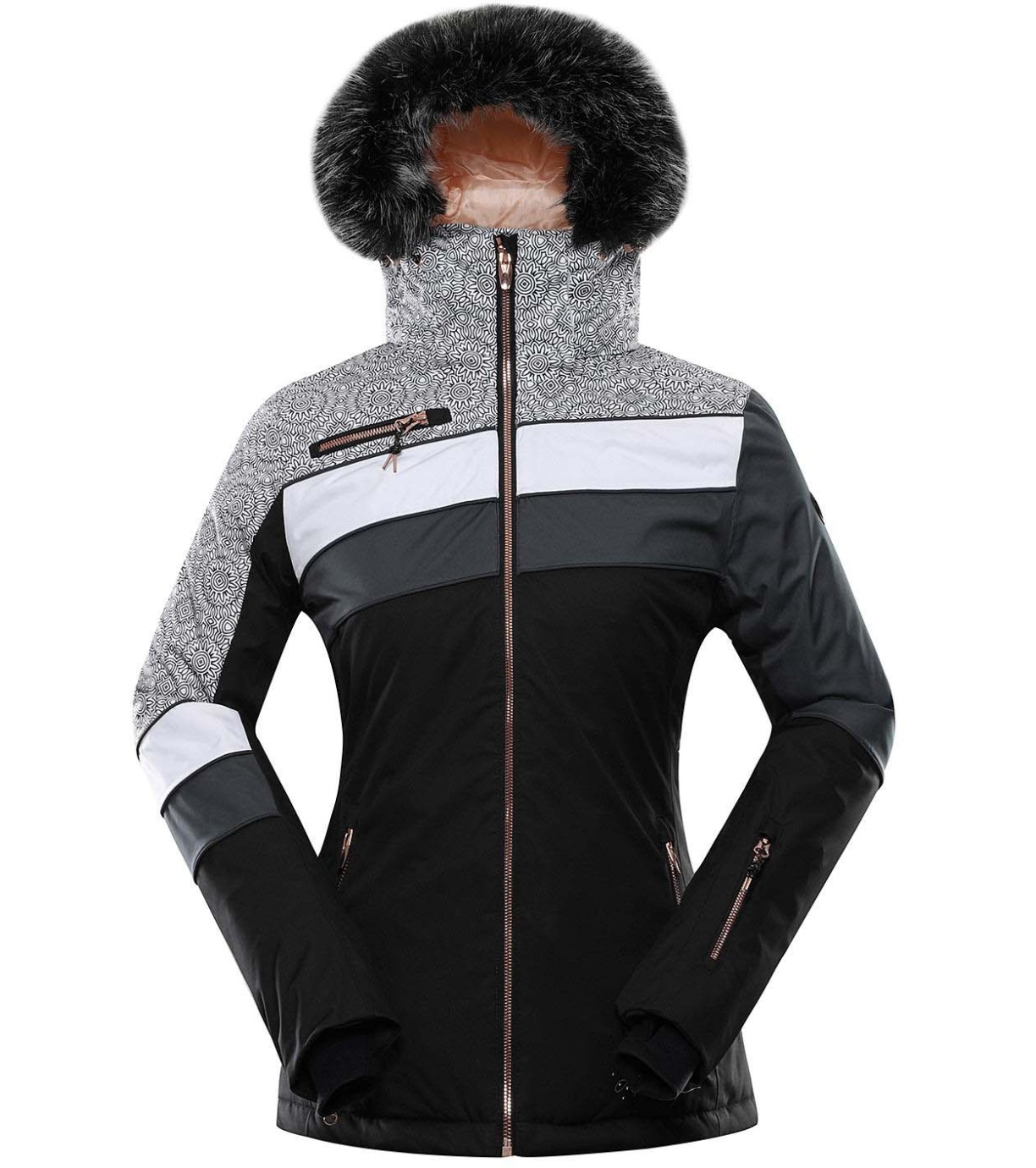 ALPINE PRO DORA 7 Dámská lyžařská bunda LJCS423990PA černá XL