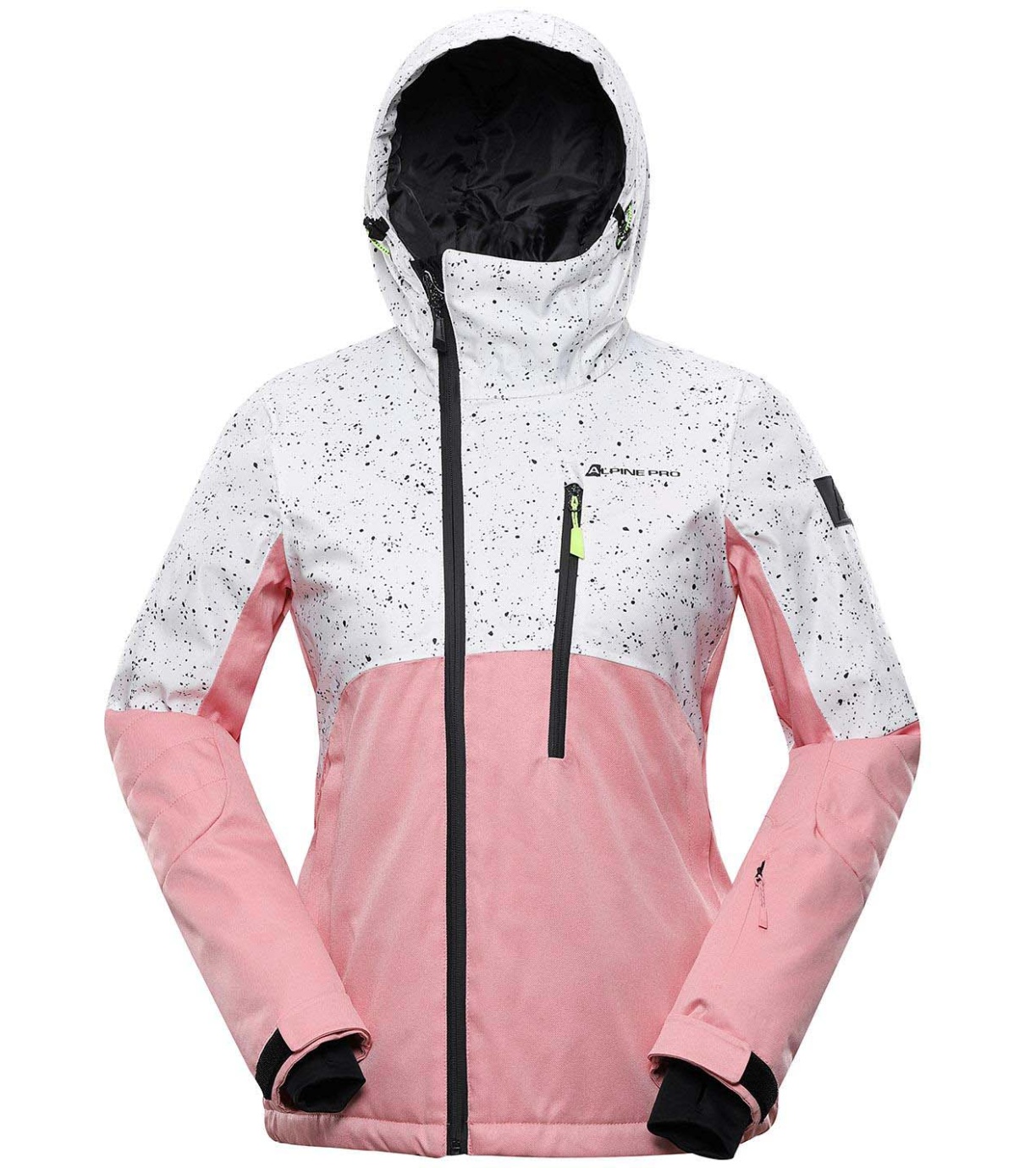 ALPINE PRO MAKERA 2 Dámská lyžařská bunda LJCS424455 pink icing XL