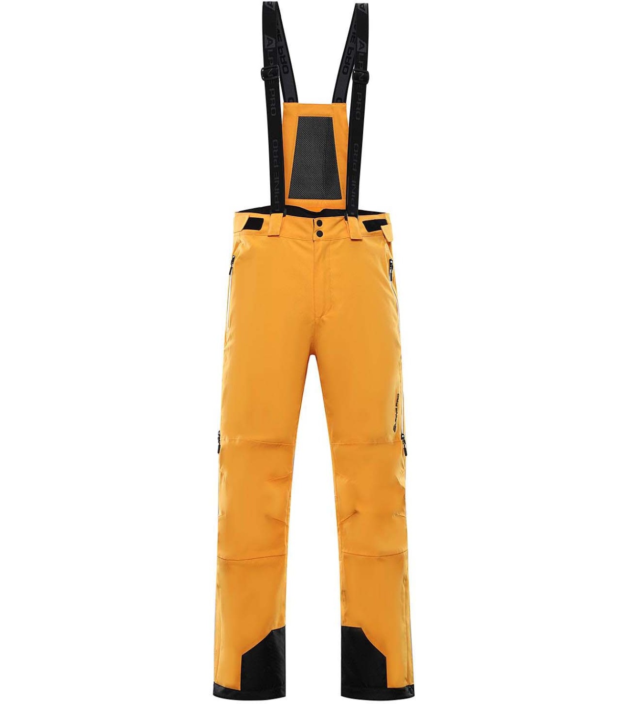 ALPINE PRO NUDD 6 Pánské lyžařské kalhoty MPAS475231 radiant yellow XXXL