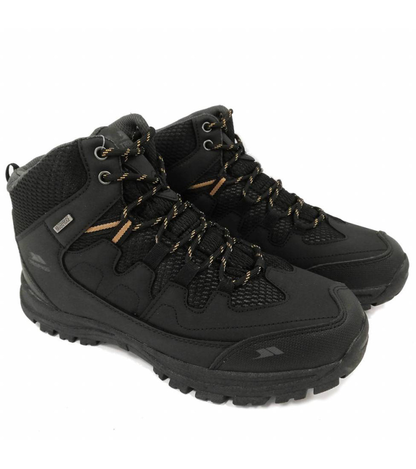 Trespass FINLEY 20 Pánská outdoorová obuv MAFOTEMD0003-BGB BLACK / GOLDEN BROWN 42