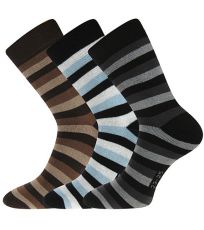 Dámské froté ponožky - 3 páry Pruhana 05 Boma