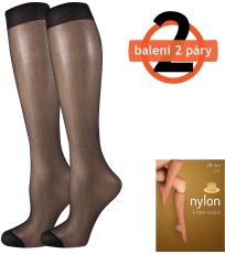 Silonové ponožky - 2 páry NYLON 20 DEN Lady B