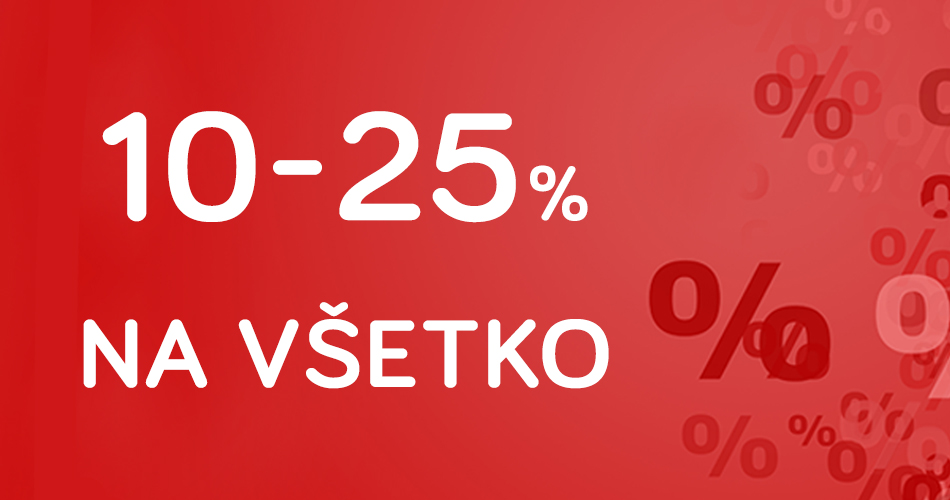 Extra zľavy 10-25%